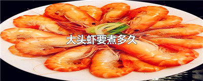 大头虾要煮多久