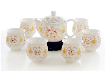 釉上彩的餐具可以泡茶吗2